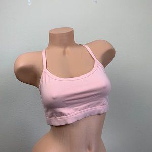 Victoria’s Secret VS Baby Light Pink Cotton Bralette Bra Top with Straps M